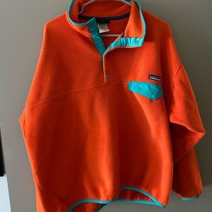 Orange Patagonia fleece
